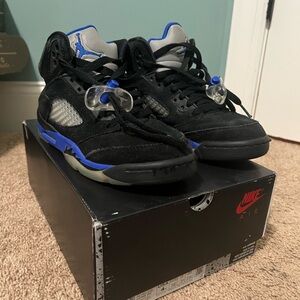 Nike Air Black and Royal Blue Sneakers